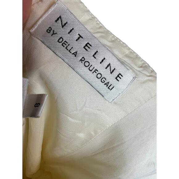 Niteline by Della Roufogali Beaded Halter Dress Vintage Cocktail 8 - Picture 13 of 14